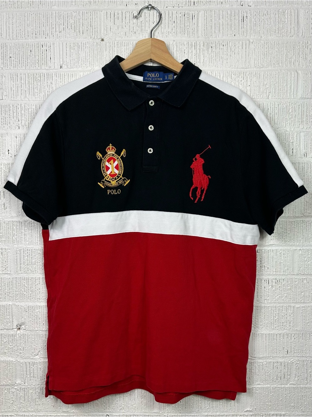 Vintage Polo Ralph Lauren Rugby Shirt 
Size Large
Custom Slim Fit